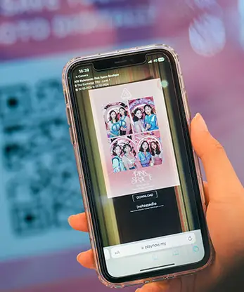 3CE AI generated space-themed portrait pink cosmic beauty Malaysia