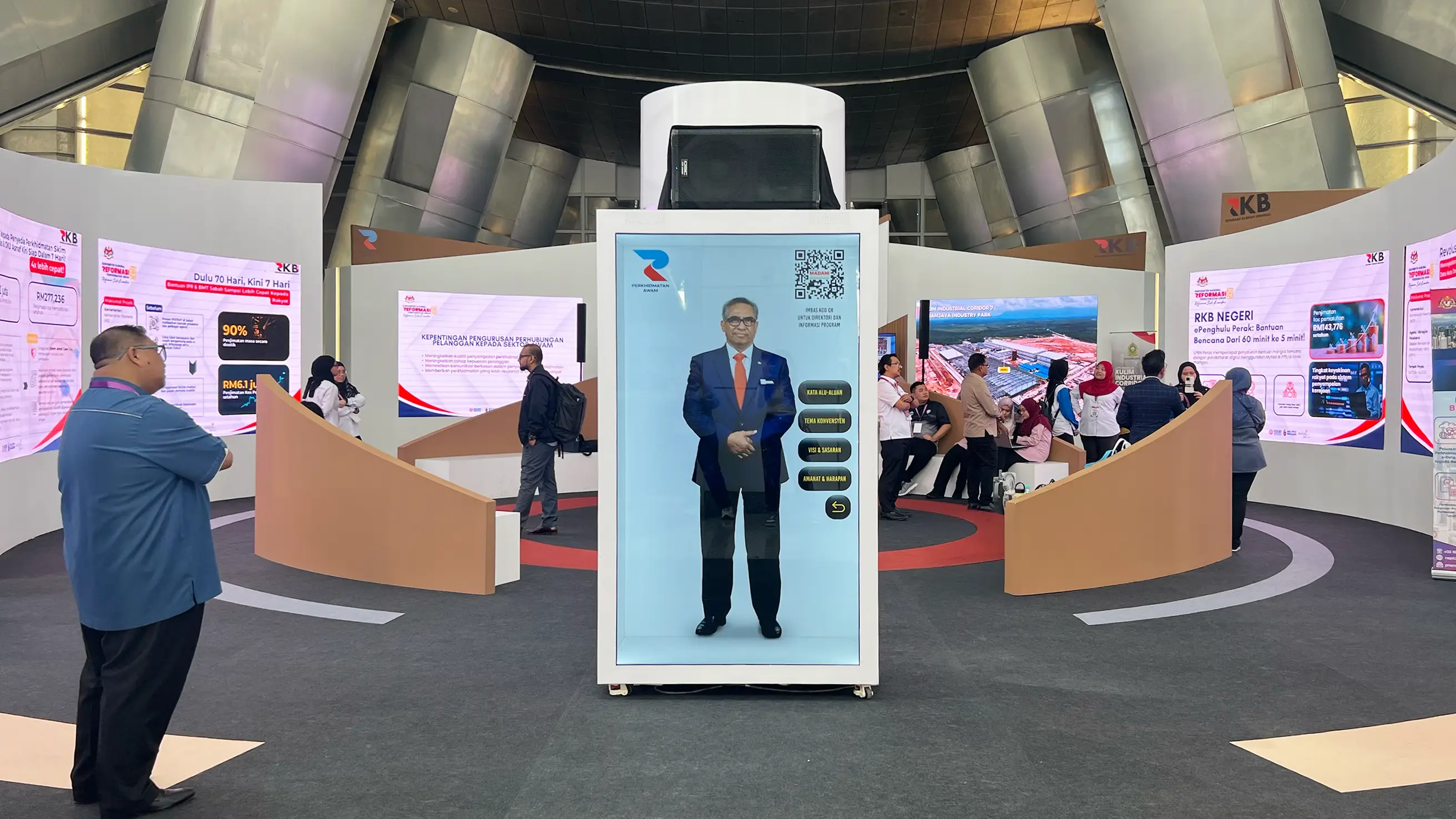 Mobile screens showing Leica custom interactive quiz interface, powered by Instamedia IMX Engine™ for brand activation events.