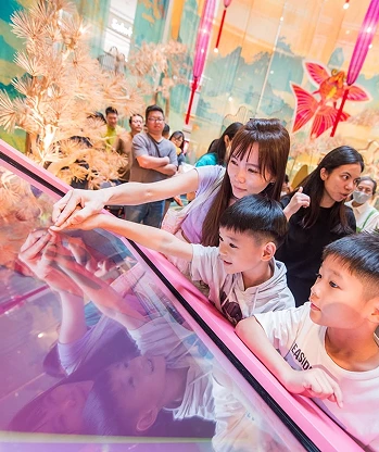 Mid Valley Joyous CNY 2025 digital calligraphy personalized greeting with sender and recipient names Malaysia