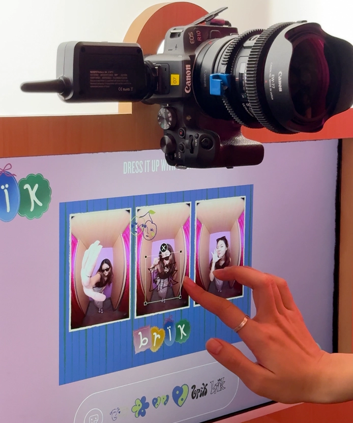 ByBrik brand event fisheye booth activation