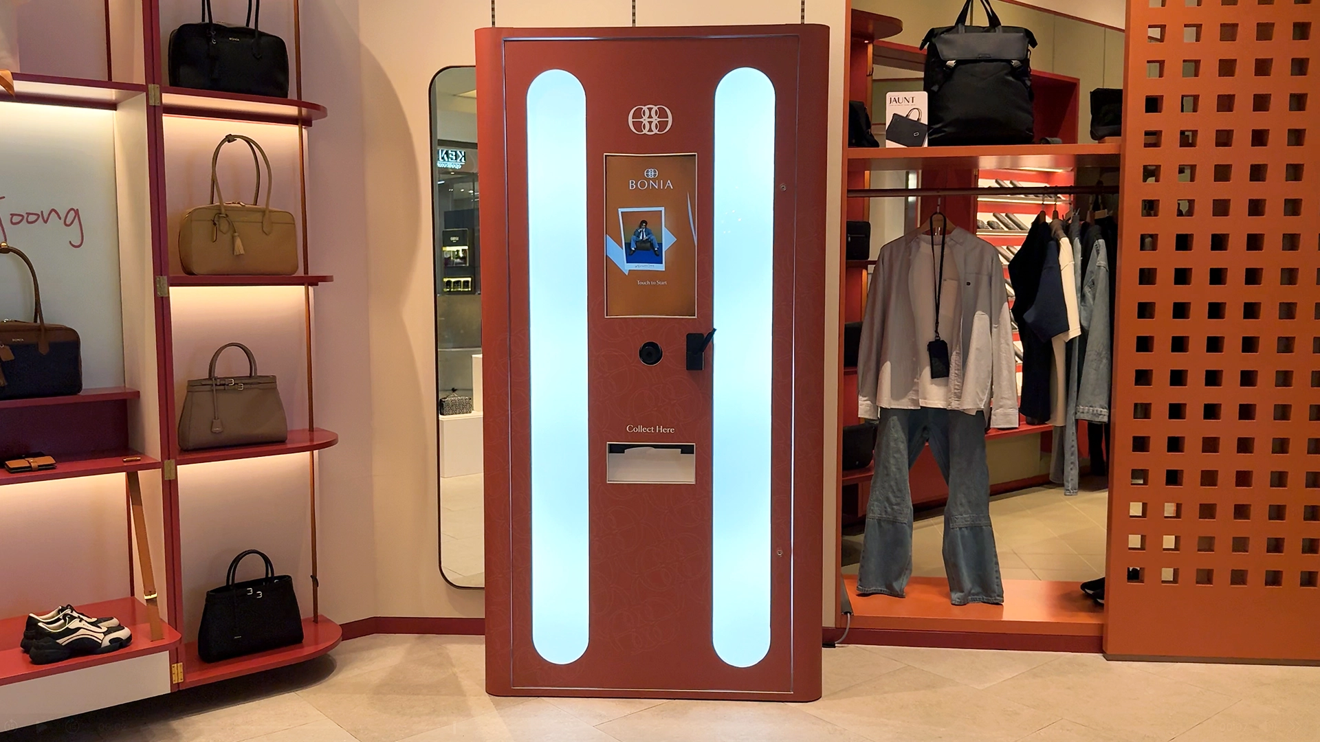 Mobile screens showing Leica custom interactive quiz interface, powered by Instamedia IMX Engine™ for brand activation events.