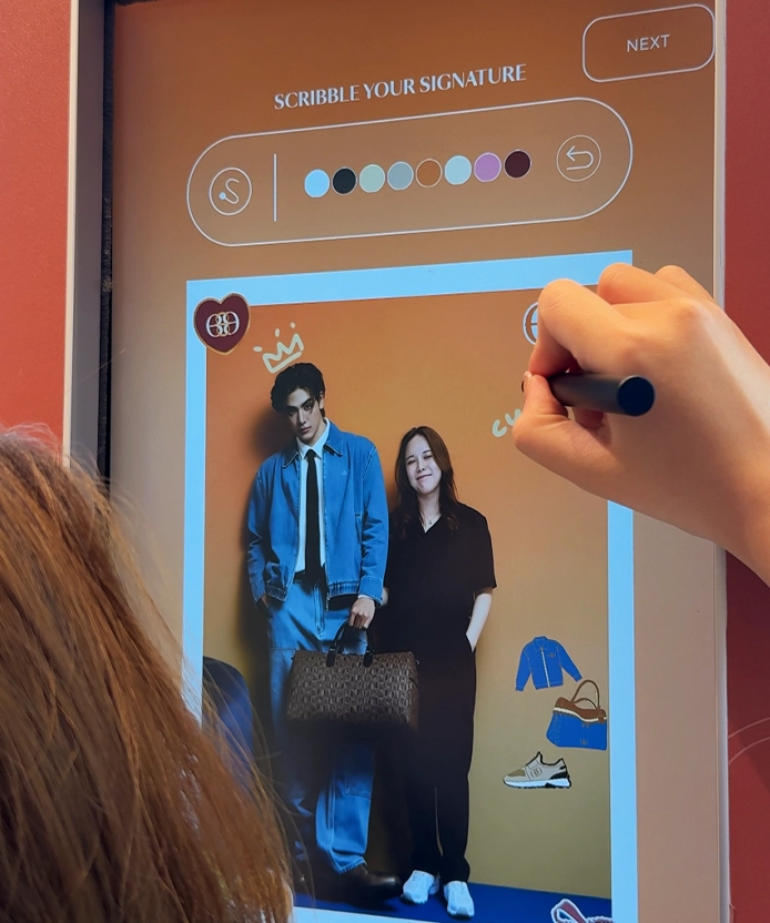 Cloud-rendered AI photobooth output BONIA Pavilion KL