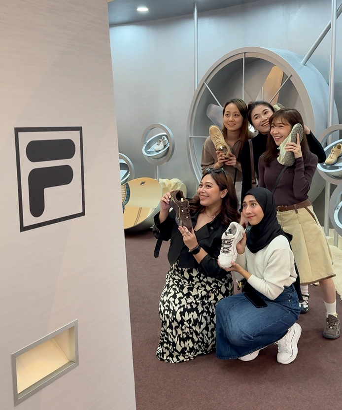 FILA mirror booth activation guest experience Malaysia
