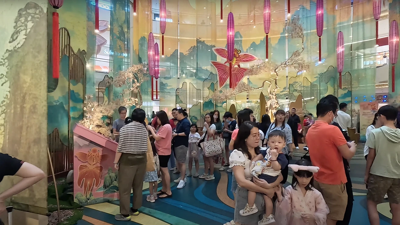 Interactive Digital Calligraphy Experience, Mid Valley CNY 2025, Malaysia