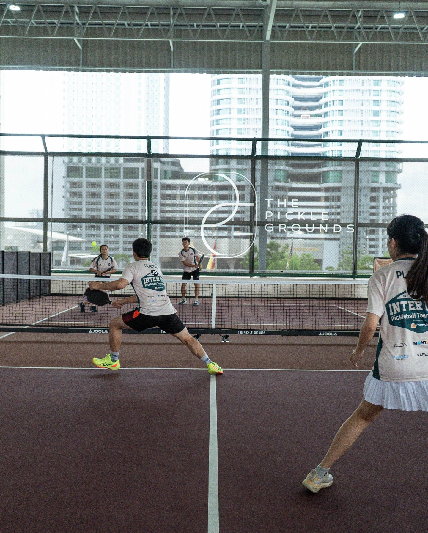 JD Sports interactive sensor pickleball challenge game, Kuala Lumpur, Malaysia.