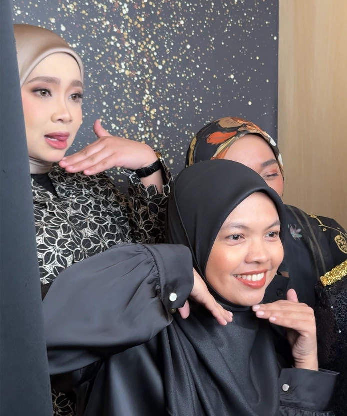 AIA newspaper style photobooth activation