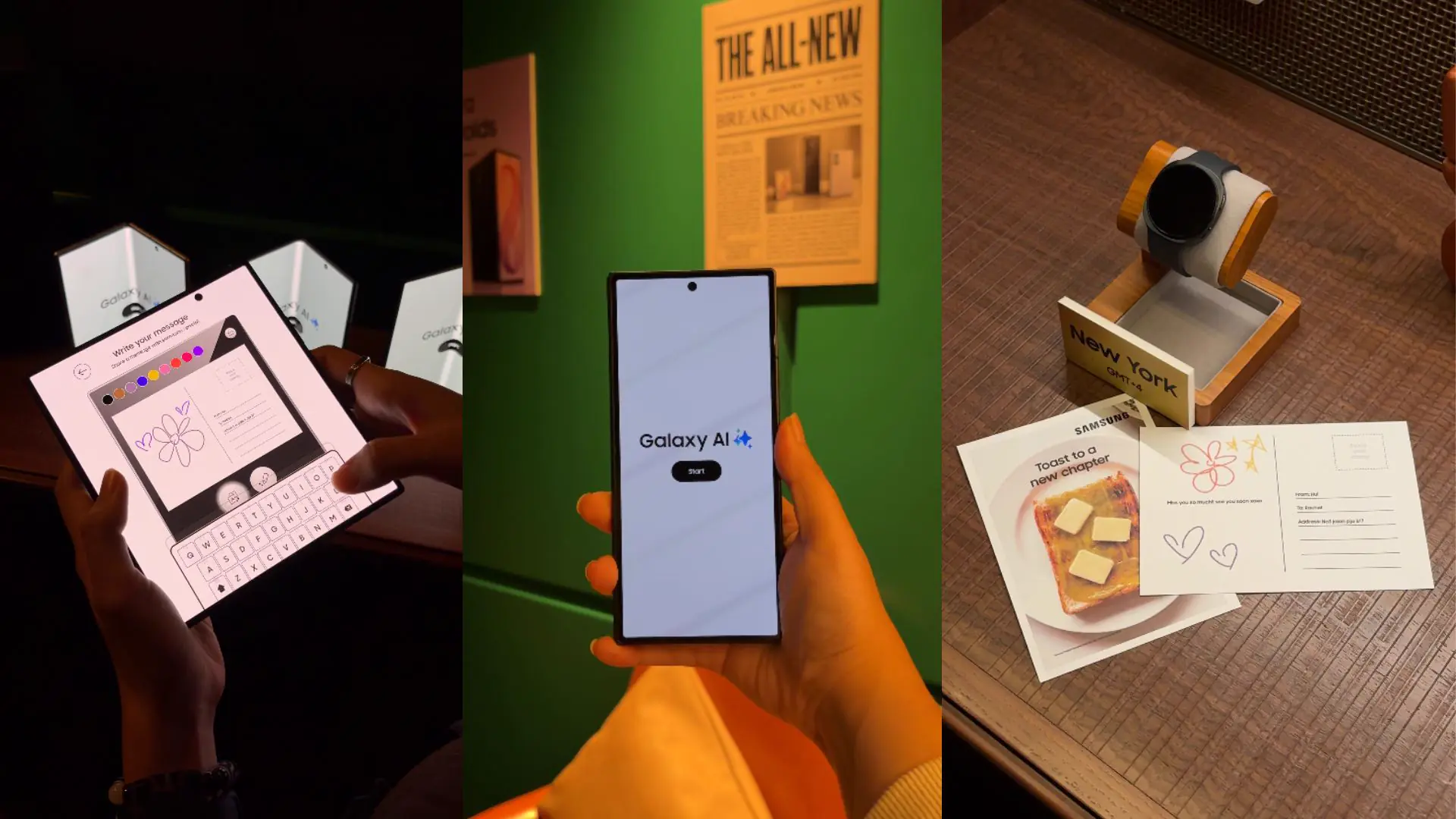 Samsung Watch Party Exclusive Postcard Photo Experience