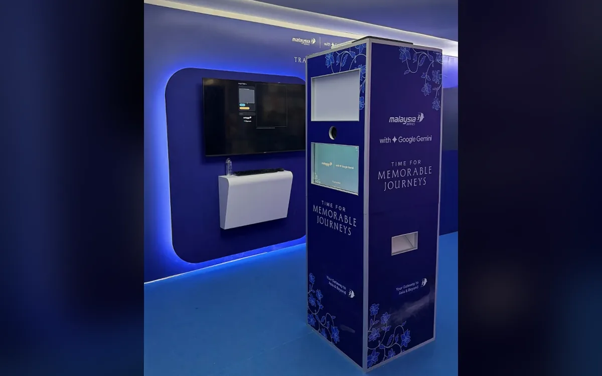 Malaysia Airlines AI destination photo booth at MATTA Fair 2025