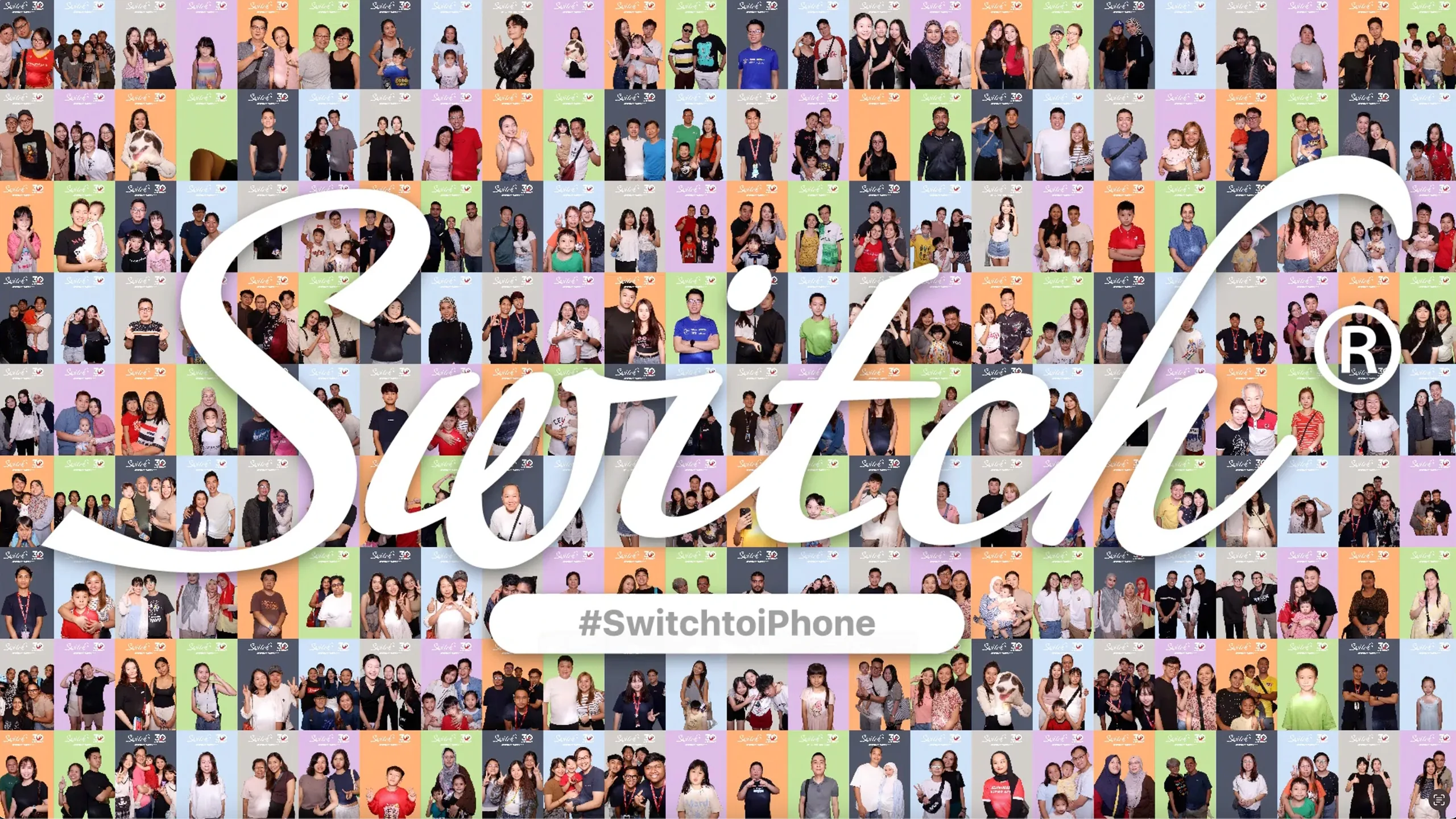 Switch 30th Anniversary iPhone 17 Launch AI Photobooth LED Display Malaysia