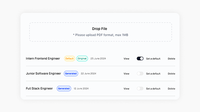 Upload Your Resume