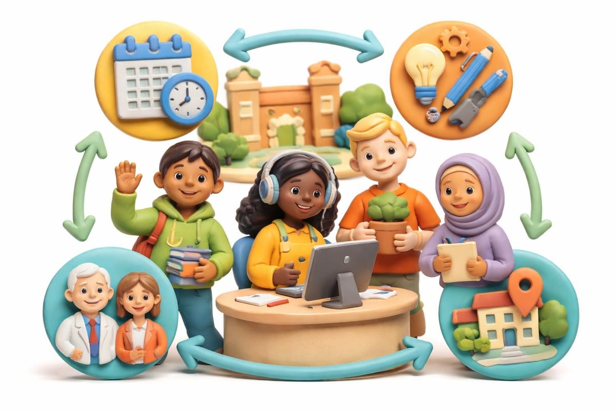 On-campus job benefits diagram