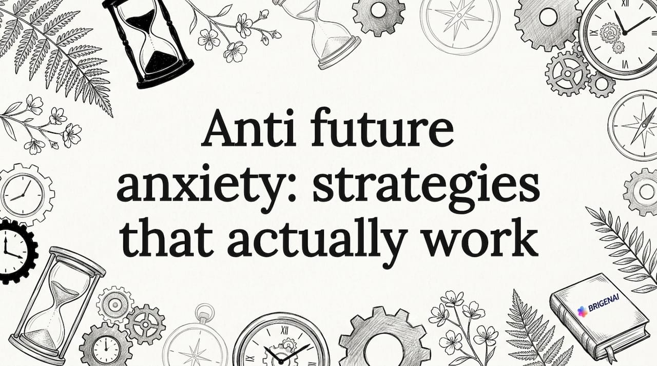 Anti future anxiety: strategies that actually work