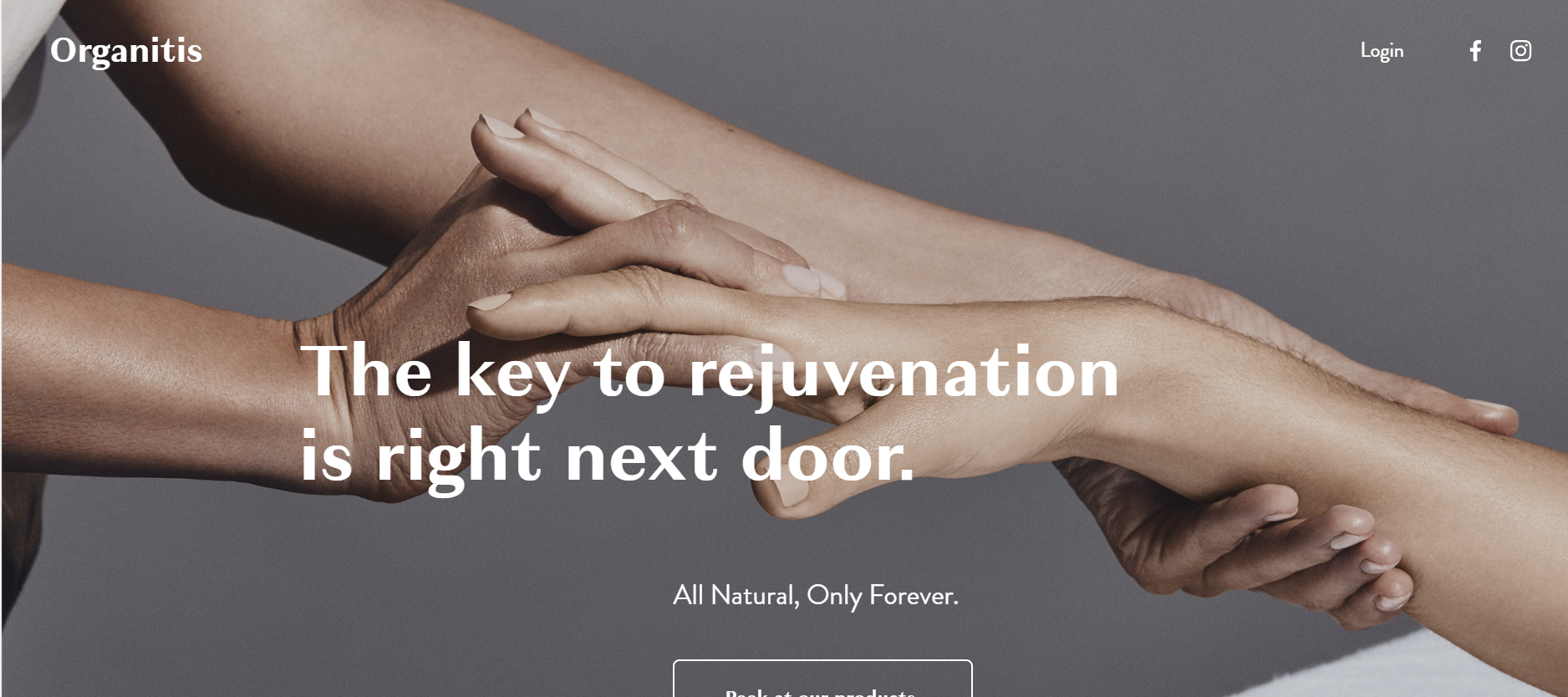 A beauty client that we transformed the website for.