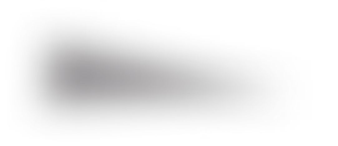 Abstract dark gray gradient shape with soft edges on a transparent background.