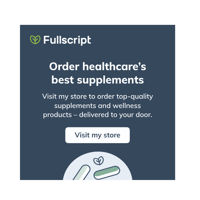 Fullscript's healthcare website showcasing top-quality supplements for optimal health and wellness.