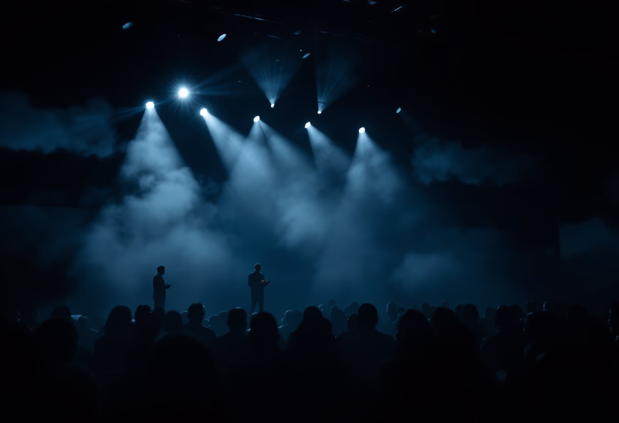 image of tech conference scene