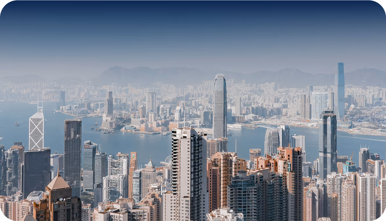 A view of a major city skyline.
