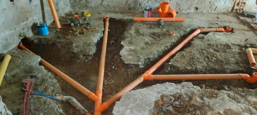 Tuberias en edificio comercial