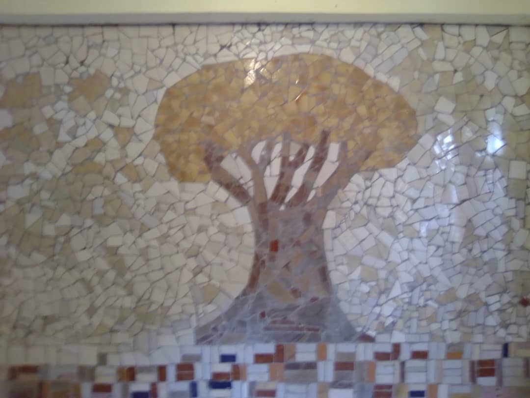 Arreglo de pared tipo mosaico
