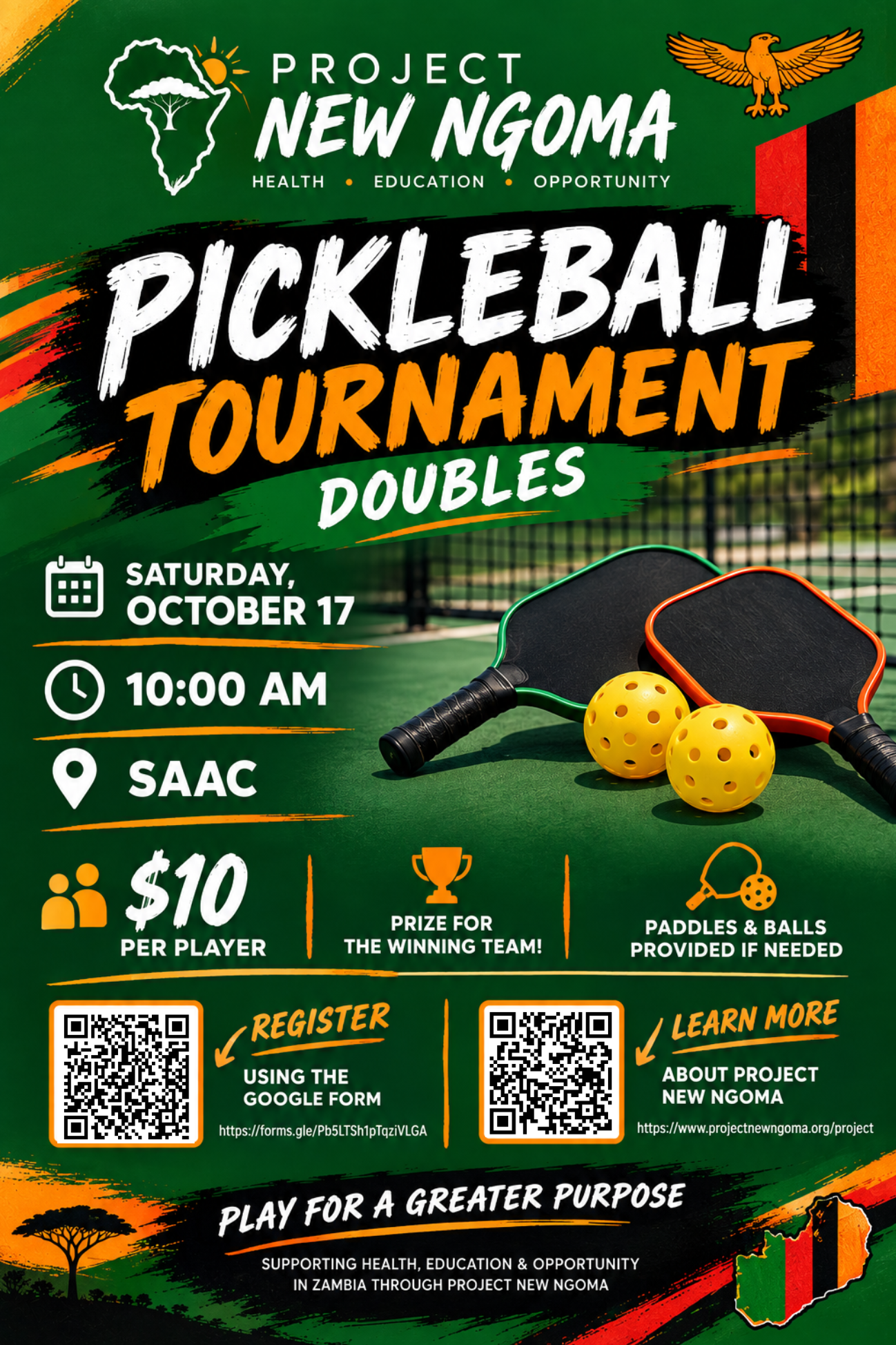 Project New Ngoma Pickleball Tournament - October 17