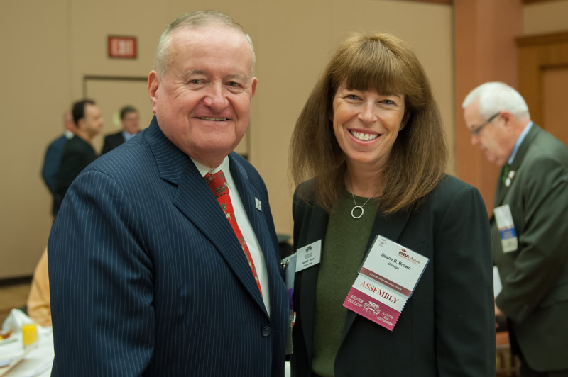 Deane Brown with Cook County Circuit Court Judge Russell Hartigan