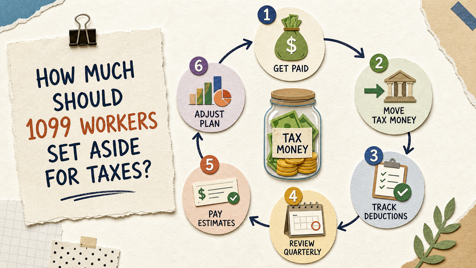 How Much Should 1099 Workers Set Aside for Taxes?
