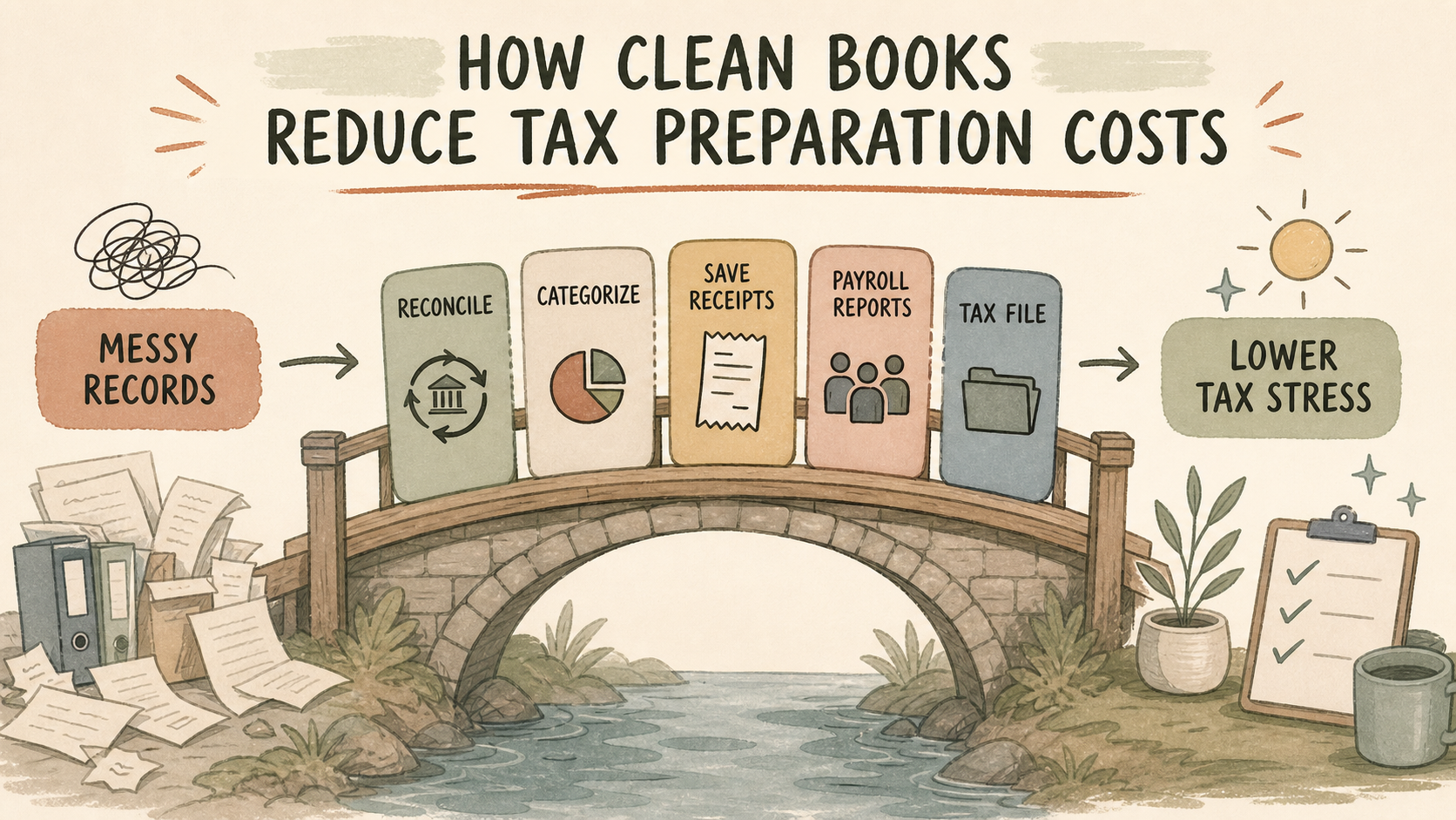 How Clean Books Reduce Tax Preparation Costs