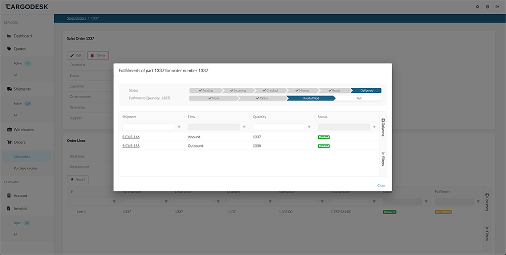 Feature fulfillments