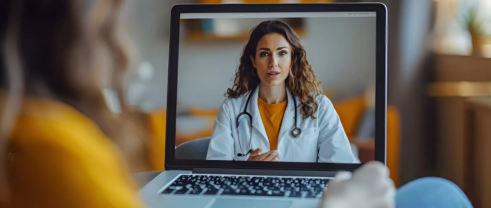 Doctor on a video call, representing digital healthcare expansion through staff augmentation