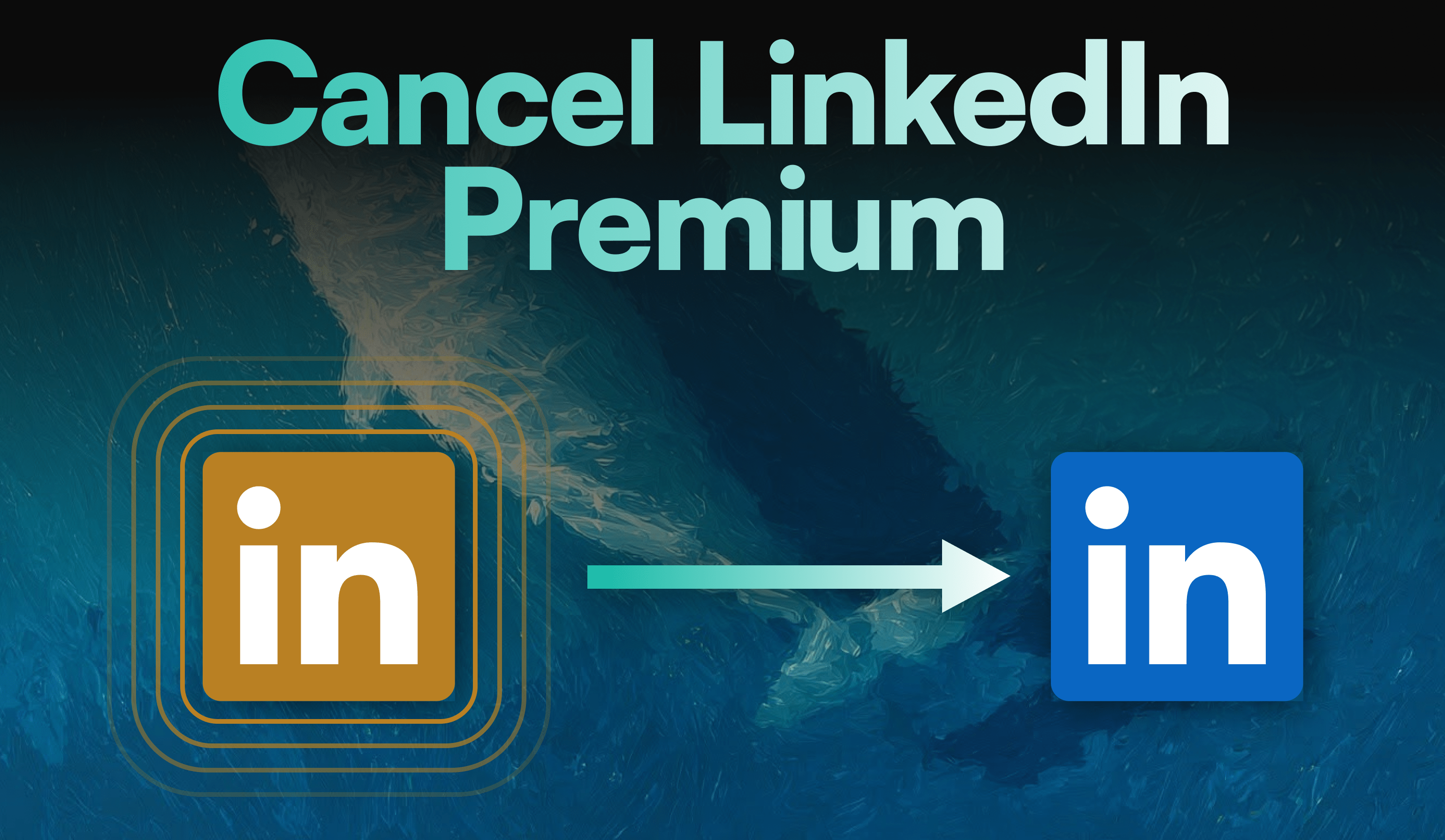 Steps showing how to cancel a LinkedIn Premium subscription