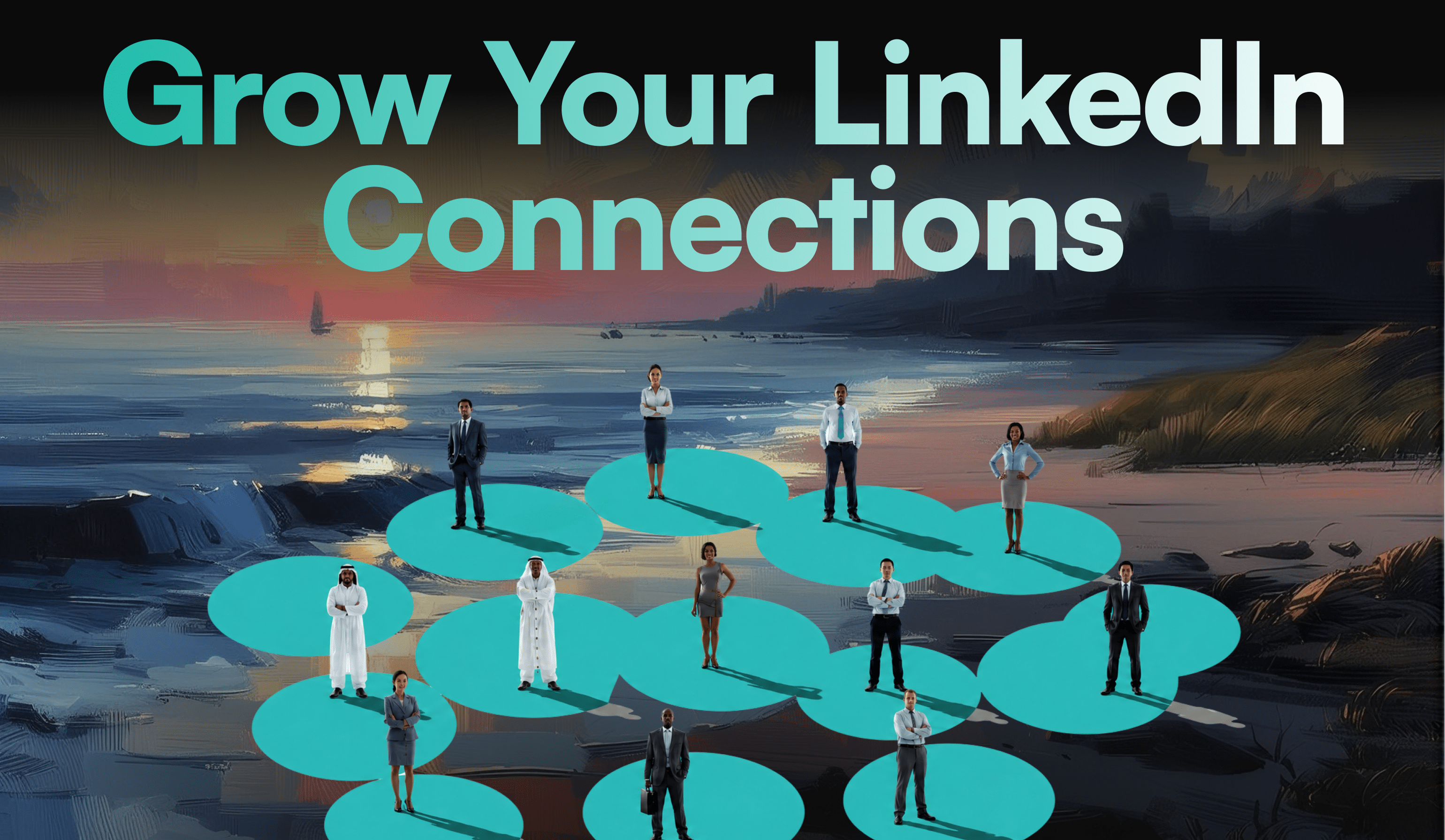 Graphic listing tips to increase LinkedIn connections