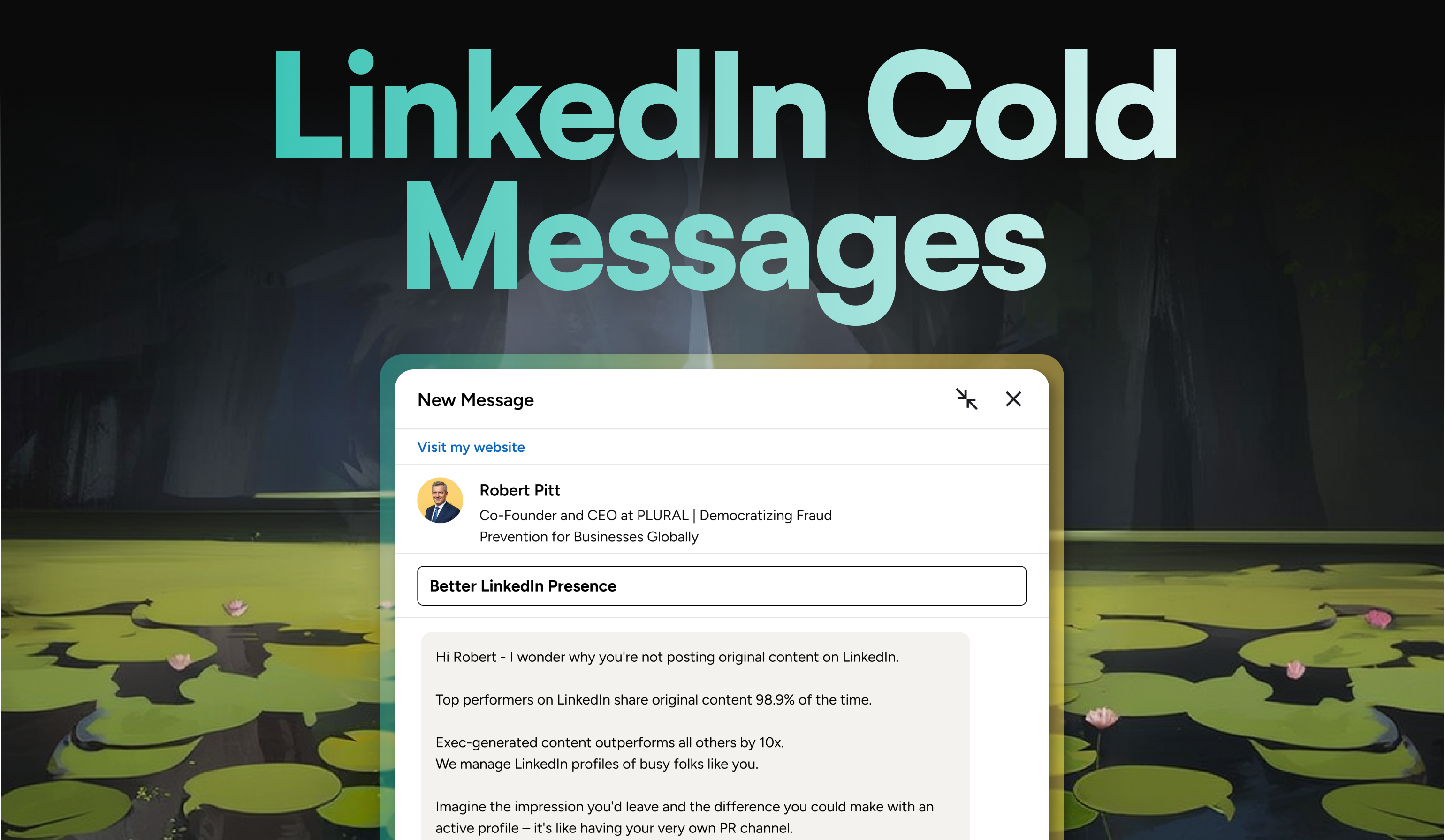 Example of a well written LinkedIn cold message