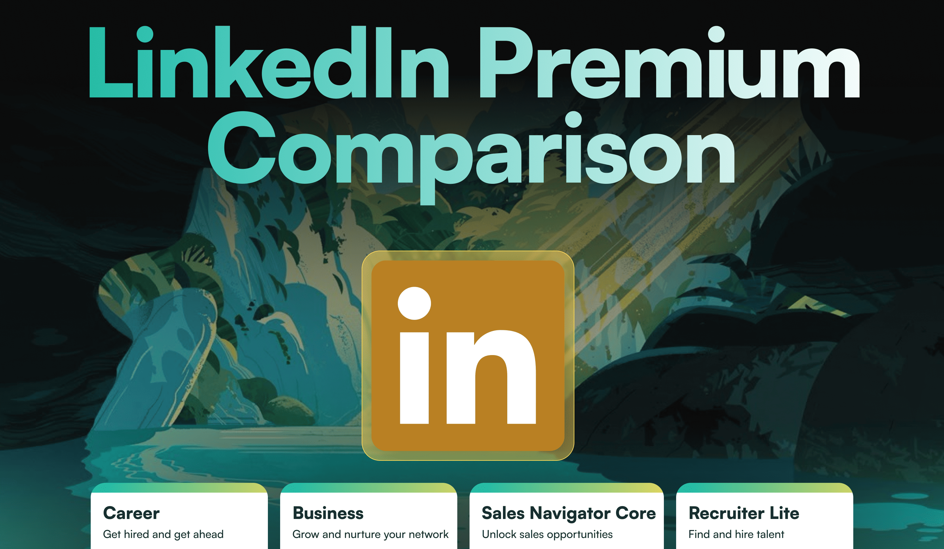 Comparison chart of LinkedIn Premium plans