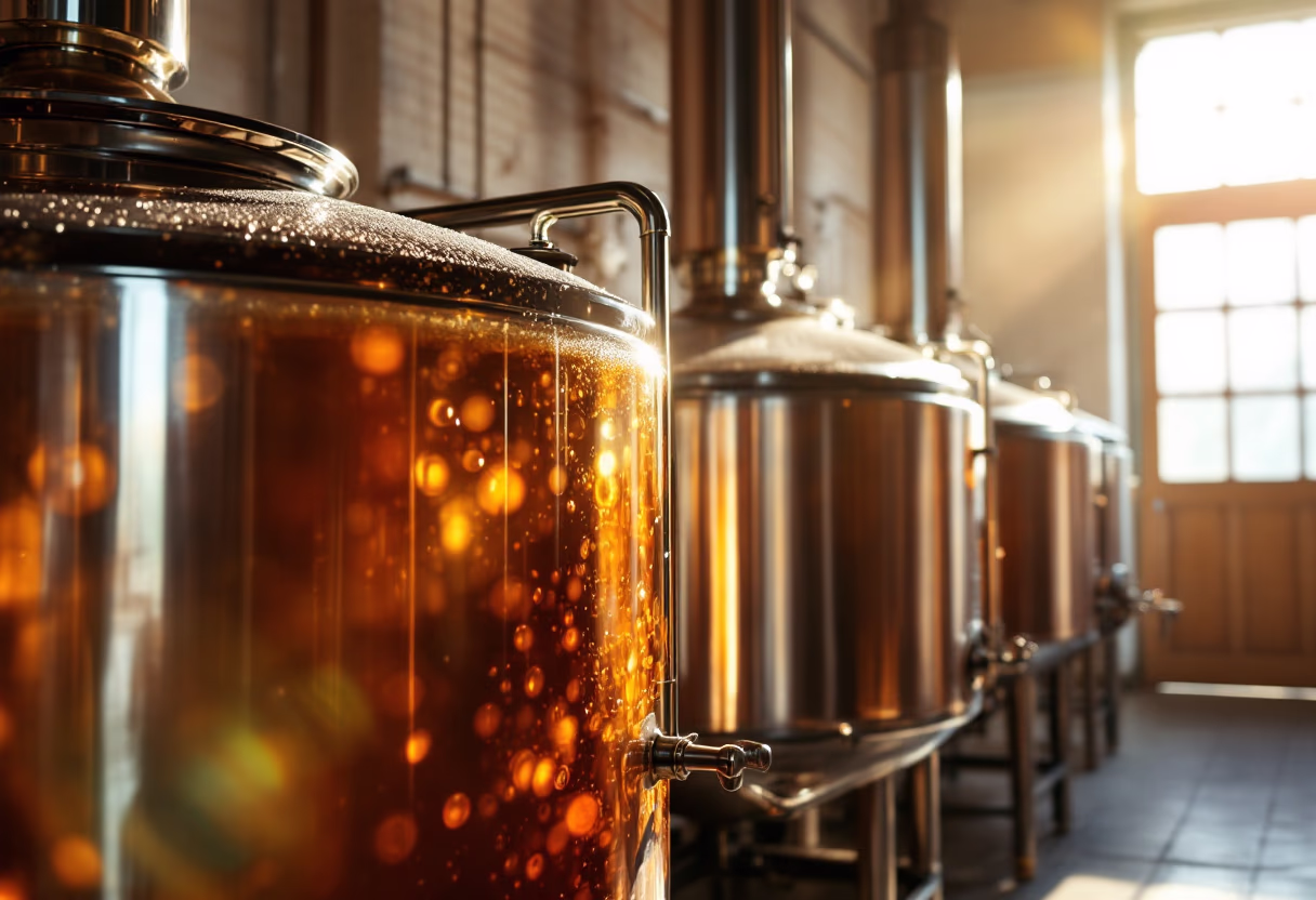 image of the brewing process