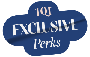 TQE Exclusive Perks Sticker Blue
