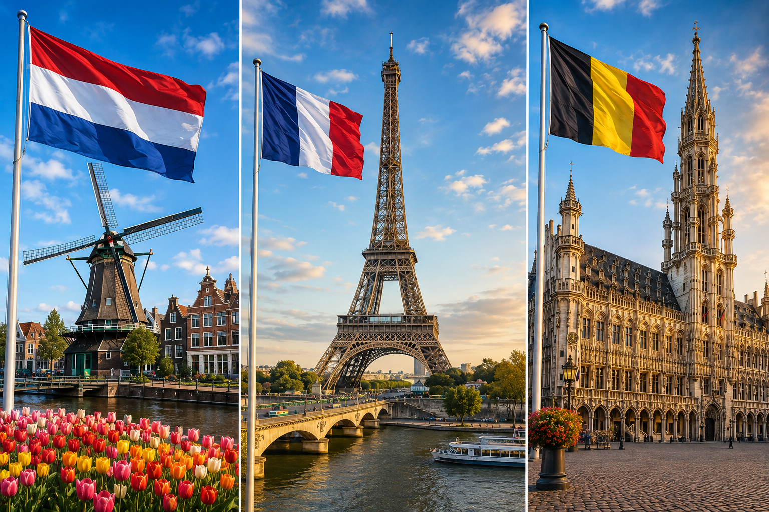 Netherlands vs France vs Belgium: Best Country to Start a Business