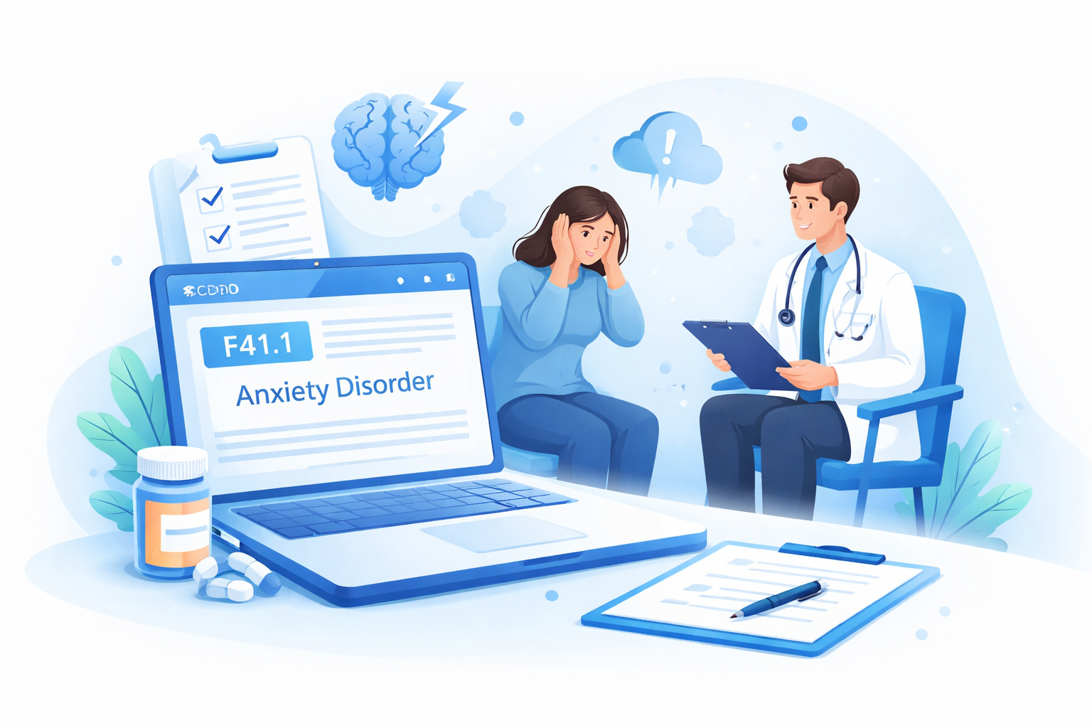 ICD-10 Code for Anxiety Disorder