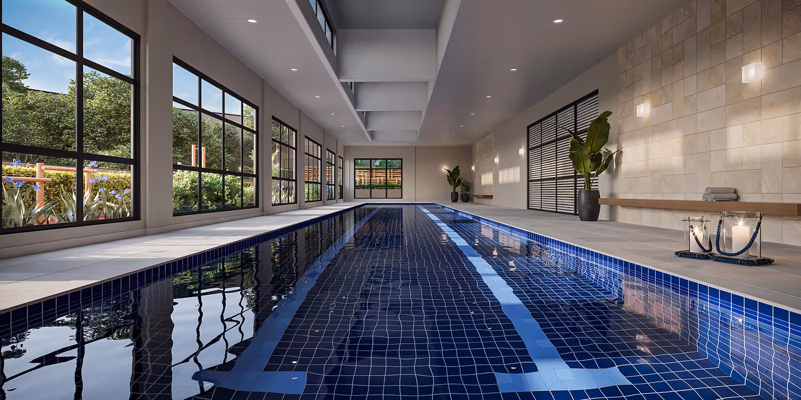 #Morumbi Home Resort - Destaques - Piscina coberta com raia de 45m