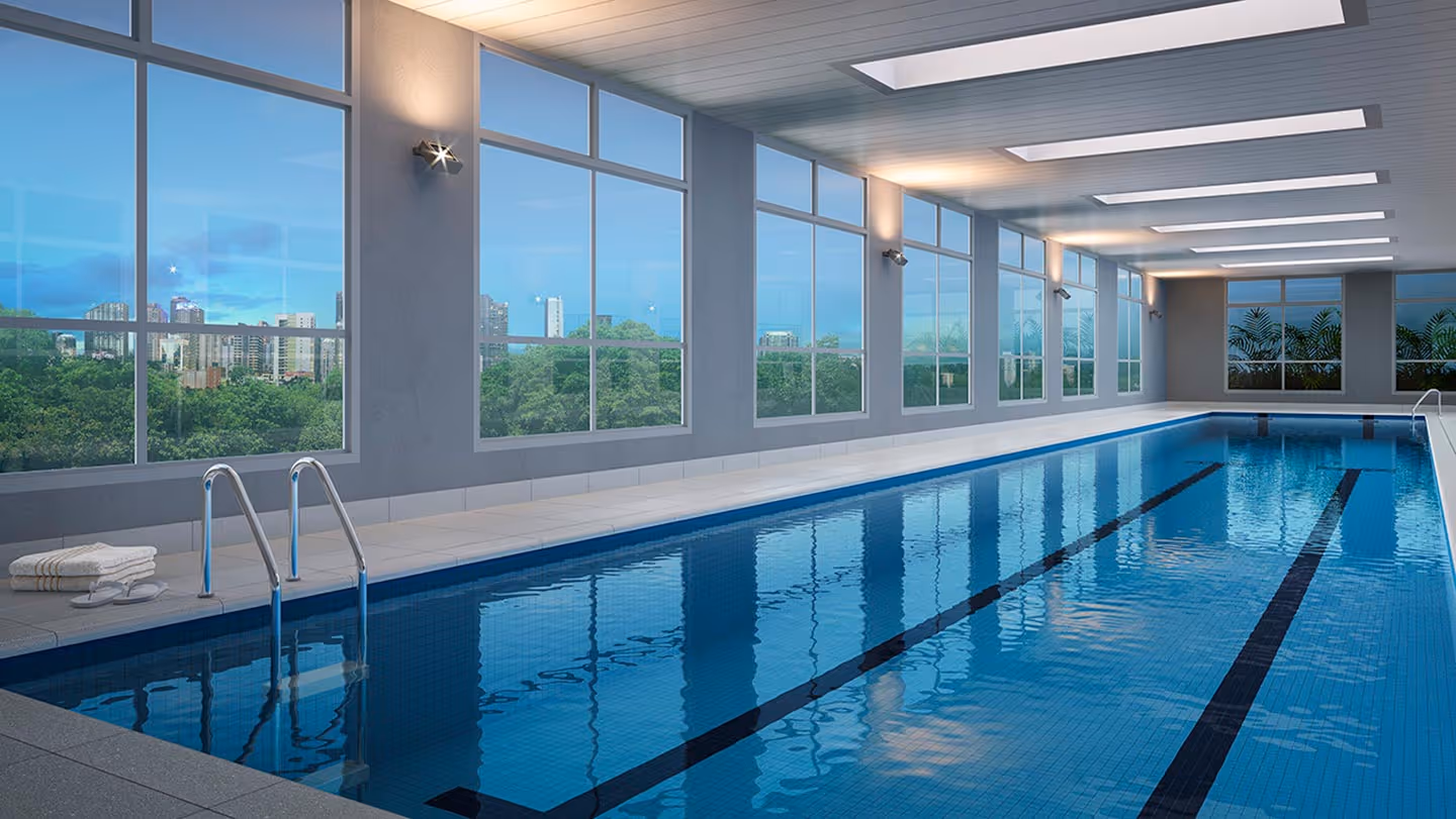 Piscina Coberta com raia de 25m