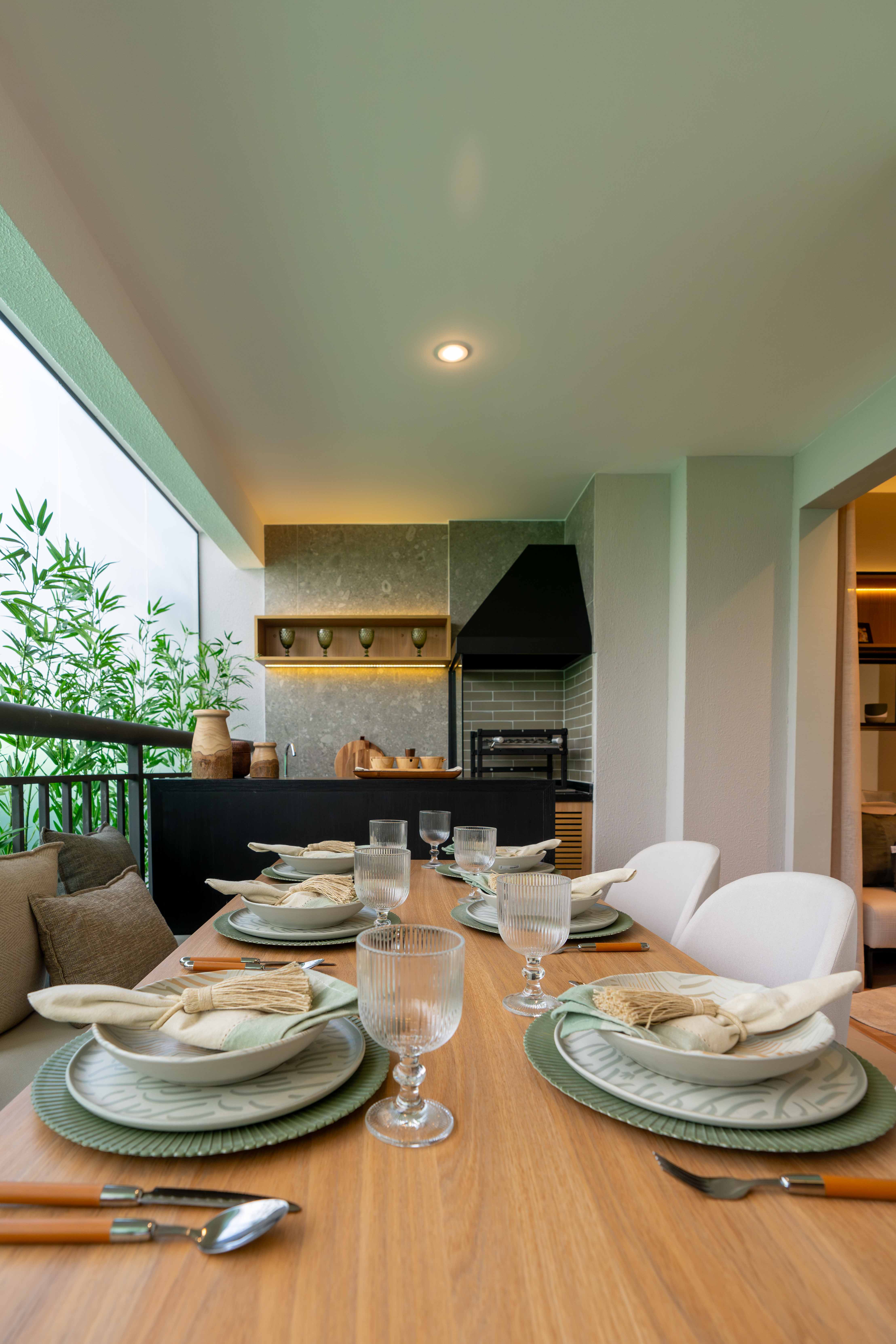 varanda com churrasqueira