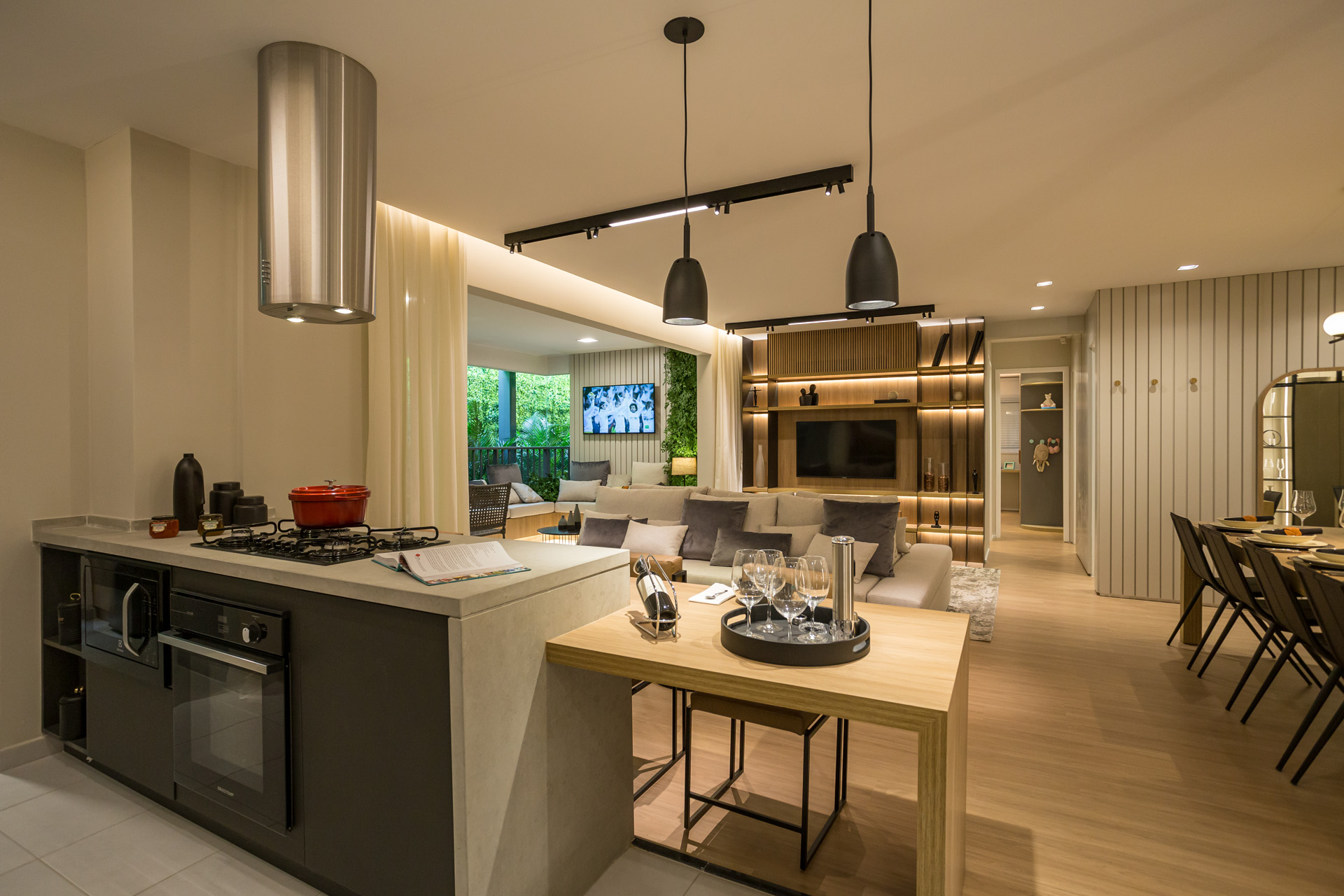 cozinha integrada ampliada