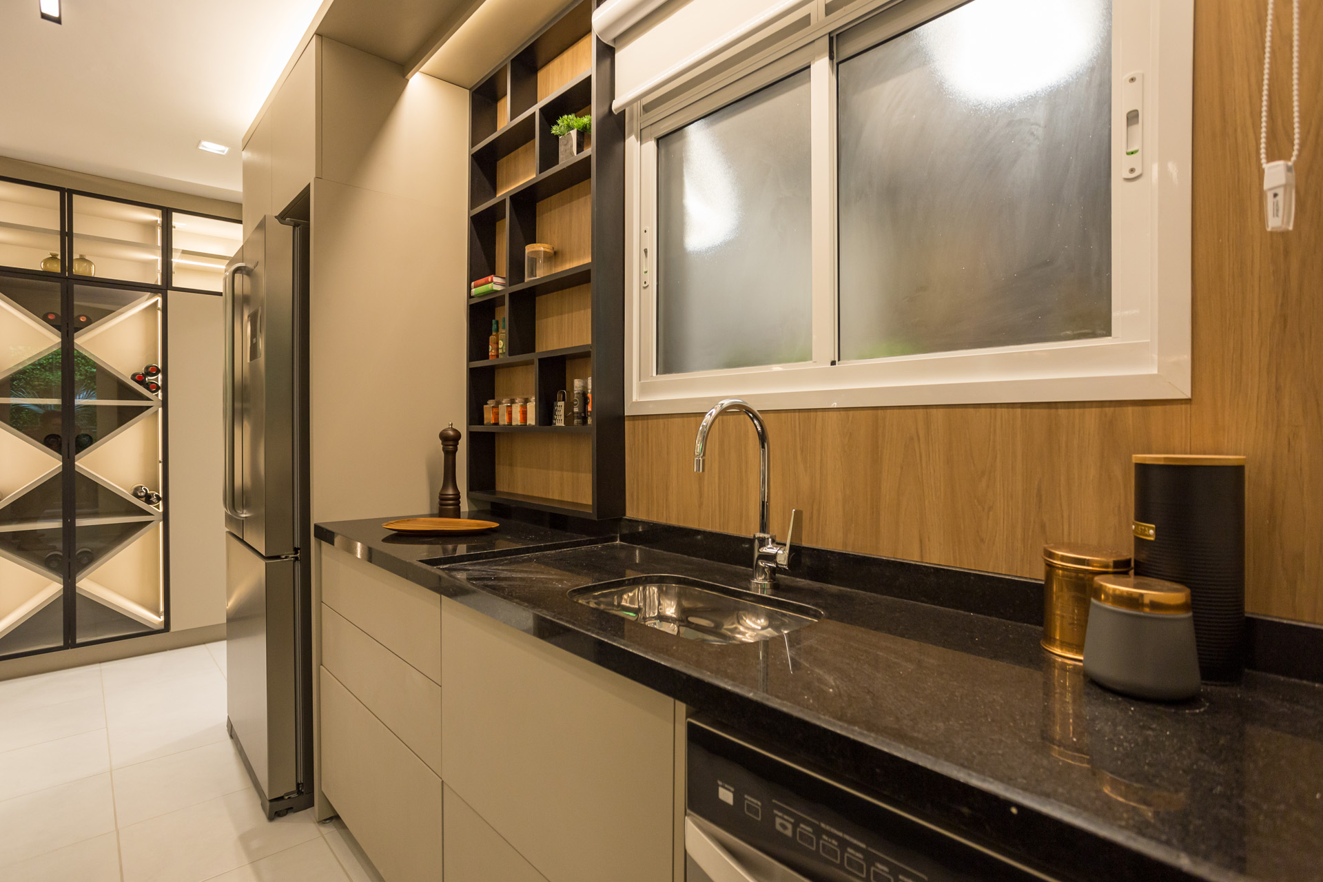 Cozinha integrada ampliada