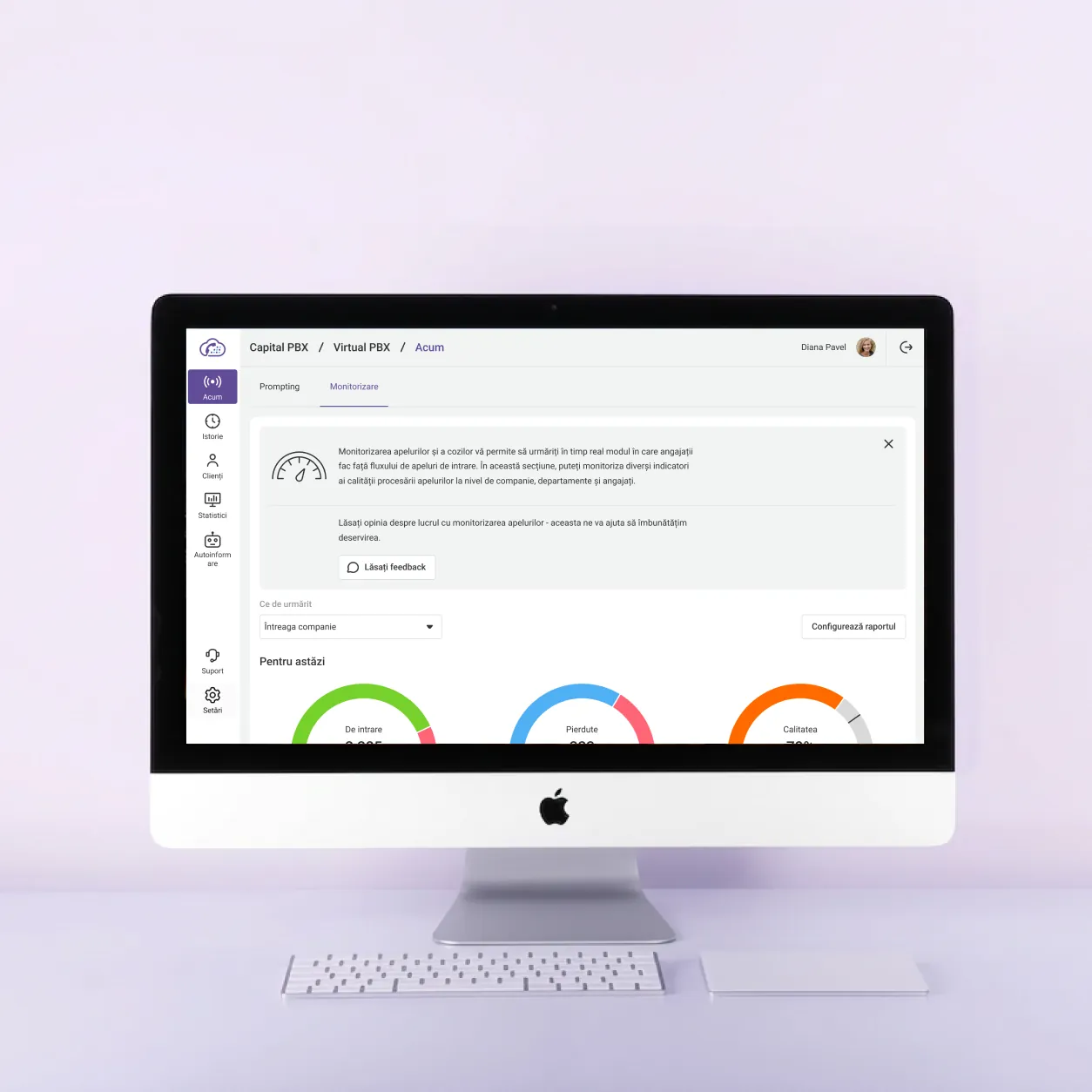 PBX virtual CapitalPBX, aplicația pe desktop și mobil