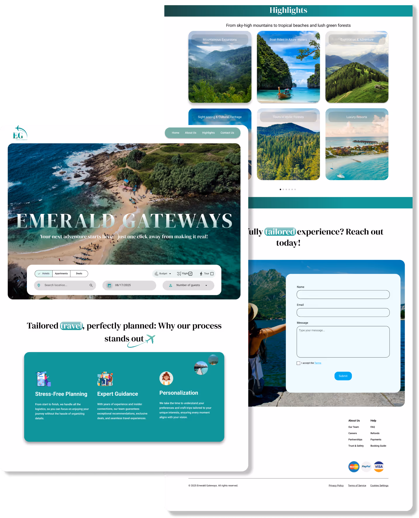 Travel aganecy project preview