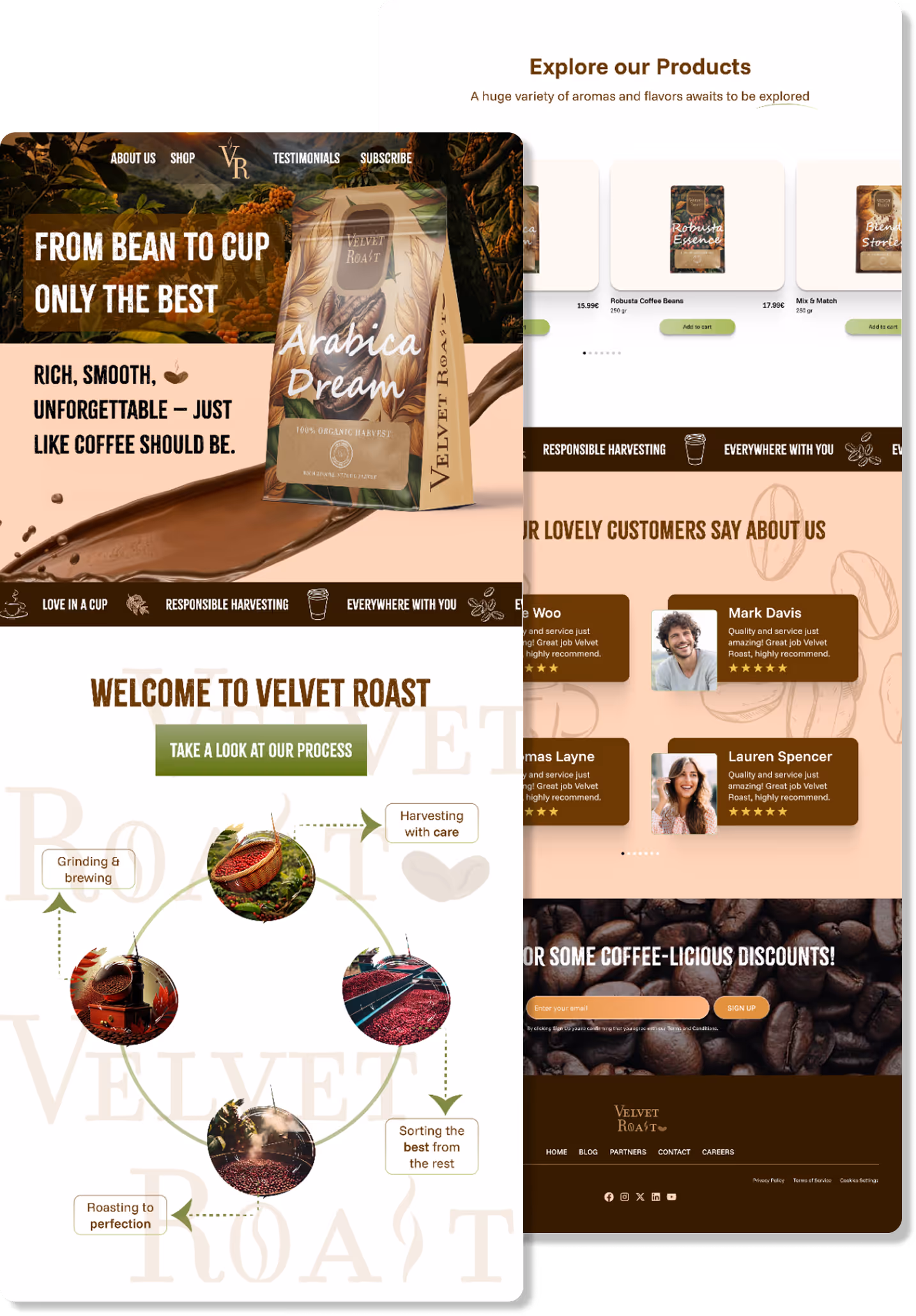 Coffee brand project preview