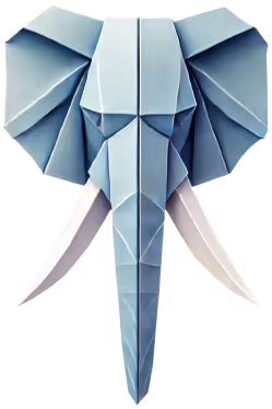 A geometric elephant icon, symbolizing our enterprise-grade software development services for large corporations undertaking digital transformation and legacy system modernization.