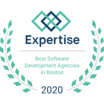 Expertise.com award recognizing Kaizen Softworks as one of the Best Software Development Agencies in Boston for 2020.