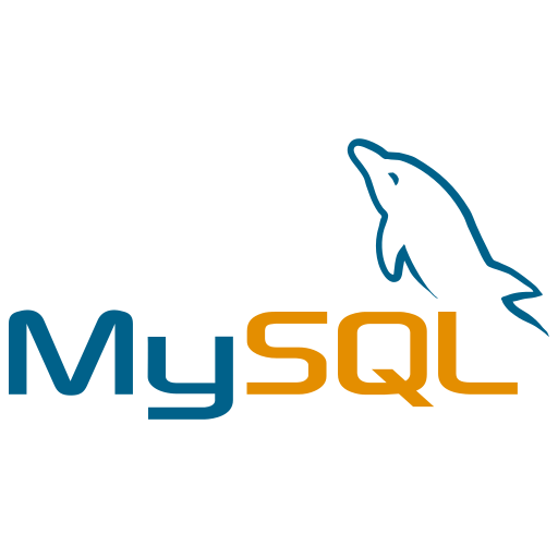 MySQL logo.
