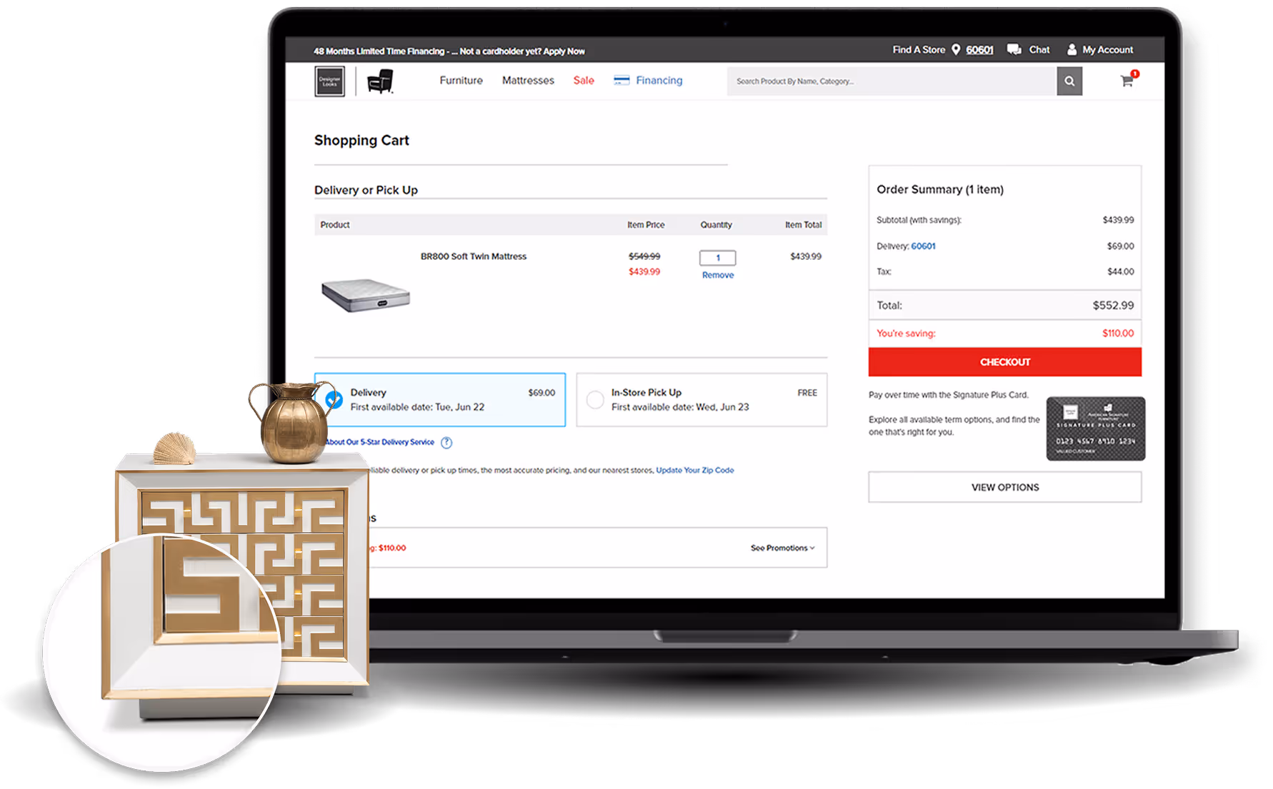 A custom-built e-commerce checkout page for the Blueport project, designed for a seamless and intuitive user shopping experience.