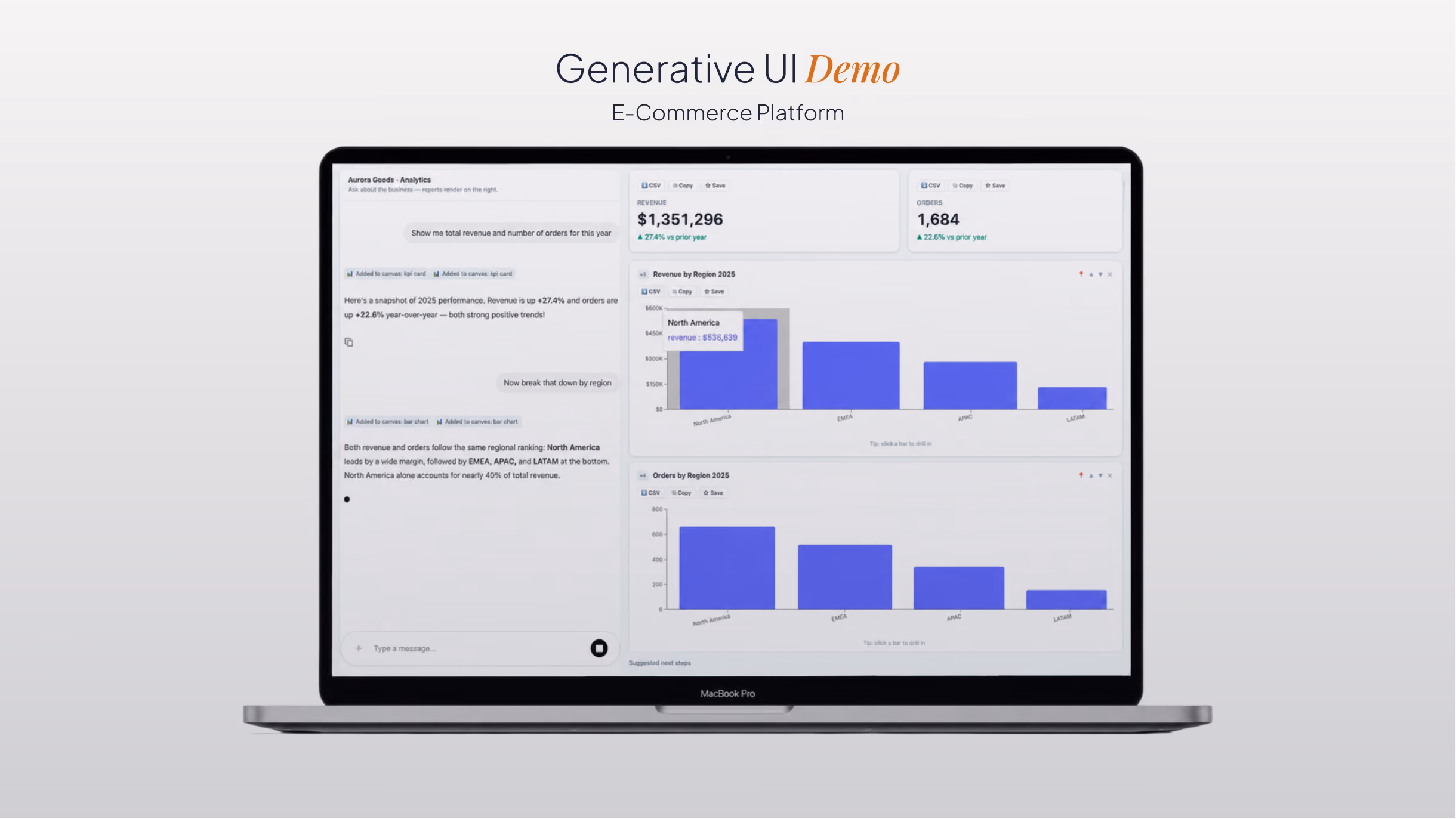 Generative UI e-commerce demo video poster